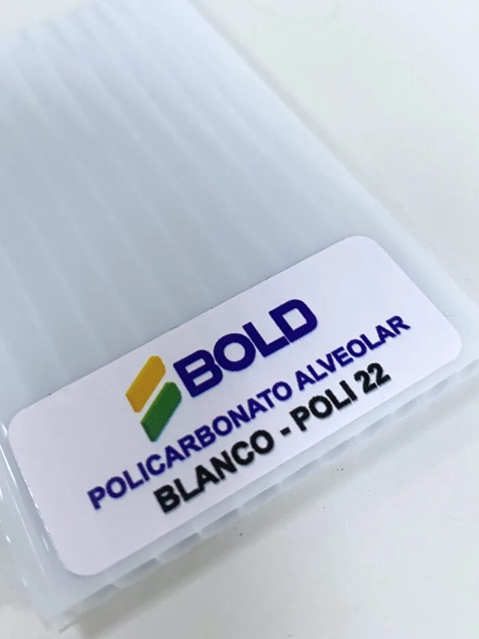 POLICARBONATO ALVEOLAR BLANCO 8 X 2100 X 8700