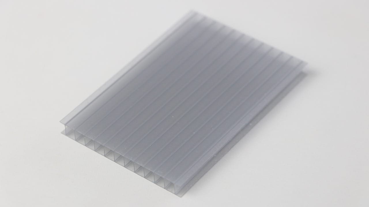 POLICARBONATO ALVEOLAR GRIS METÁLICO 8 X 2100 X 5800