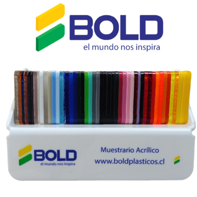 Muestrario de Acrílicos de Colores